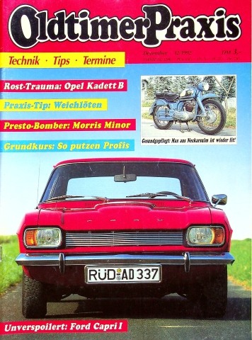 Deckblatt Oldtimer Praxis (12/1992)